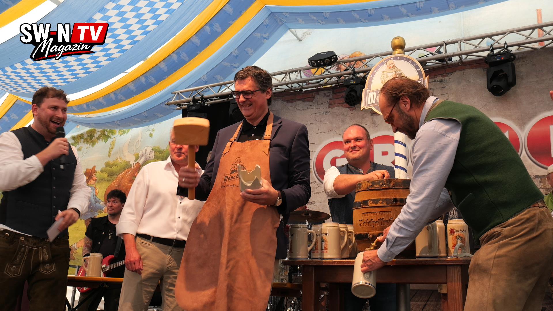Drei Schläge, ein Scherbenhaufen – Volksfest ist eröffnet