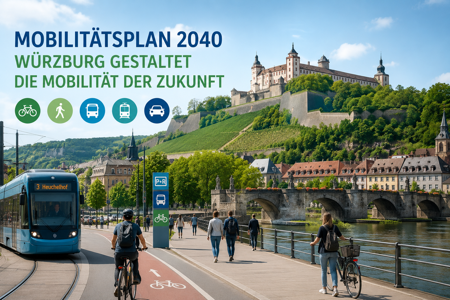 Mobilitätsplan 2040: Würzburg konkretisiert Maßnahmen für die Verkehrswende